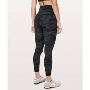 Lululemon Align High Rise Black Camo Leggings Womens 6